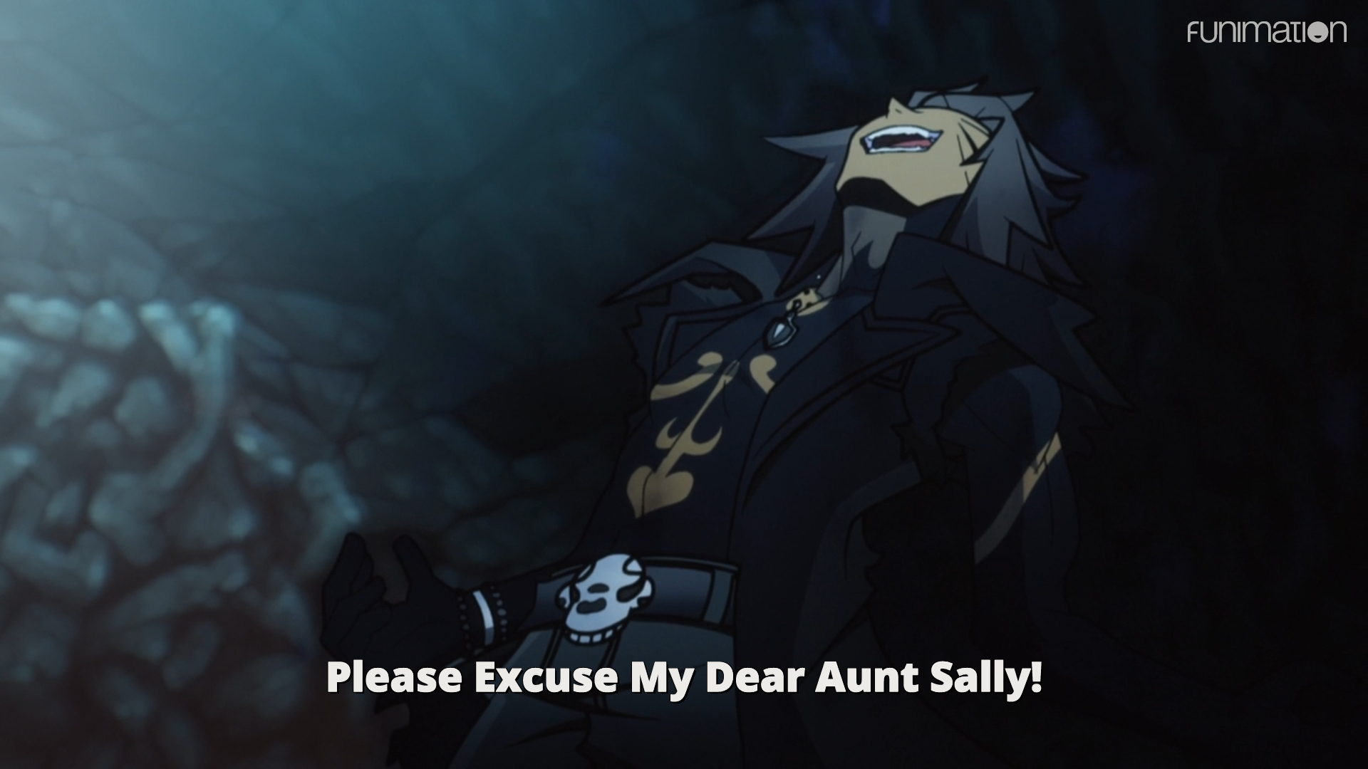 Minamimoto from episode 11 saying Please Excuse My Dear Aunt Sally!
