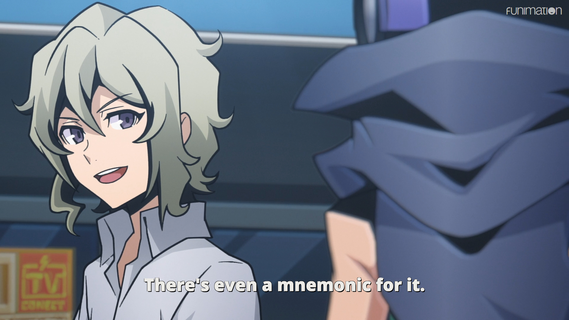 Joshua saying to Neku, There's even a mnemonic for it.