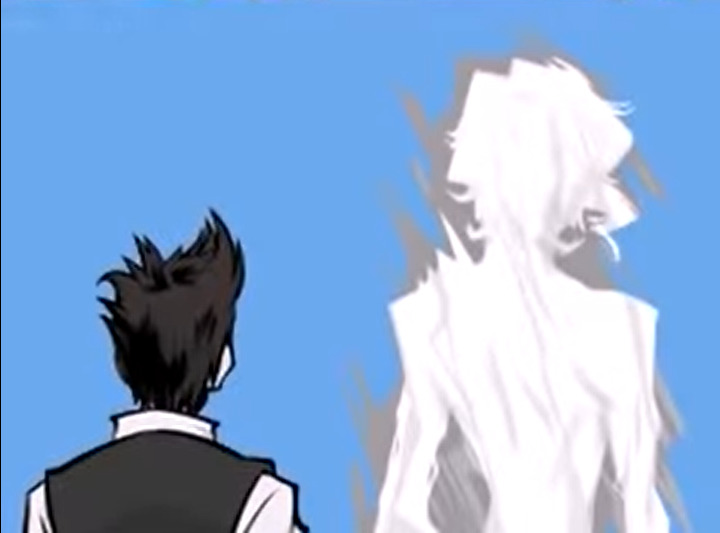 Back of the Composer and Hanekoma in The World Ends With You secret ending.