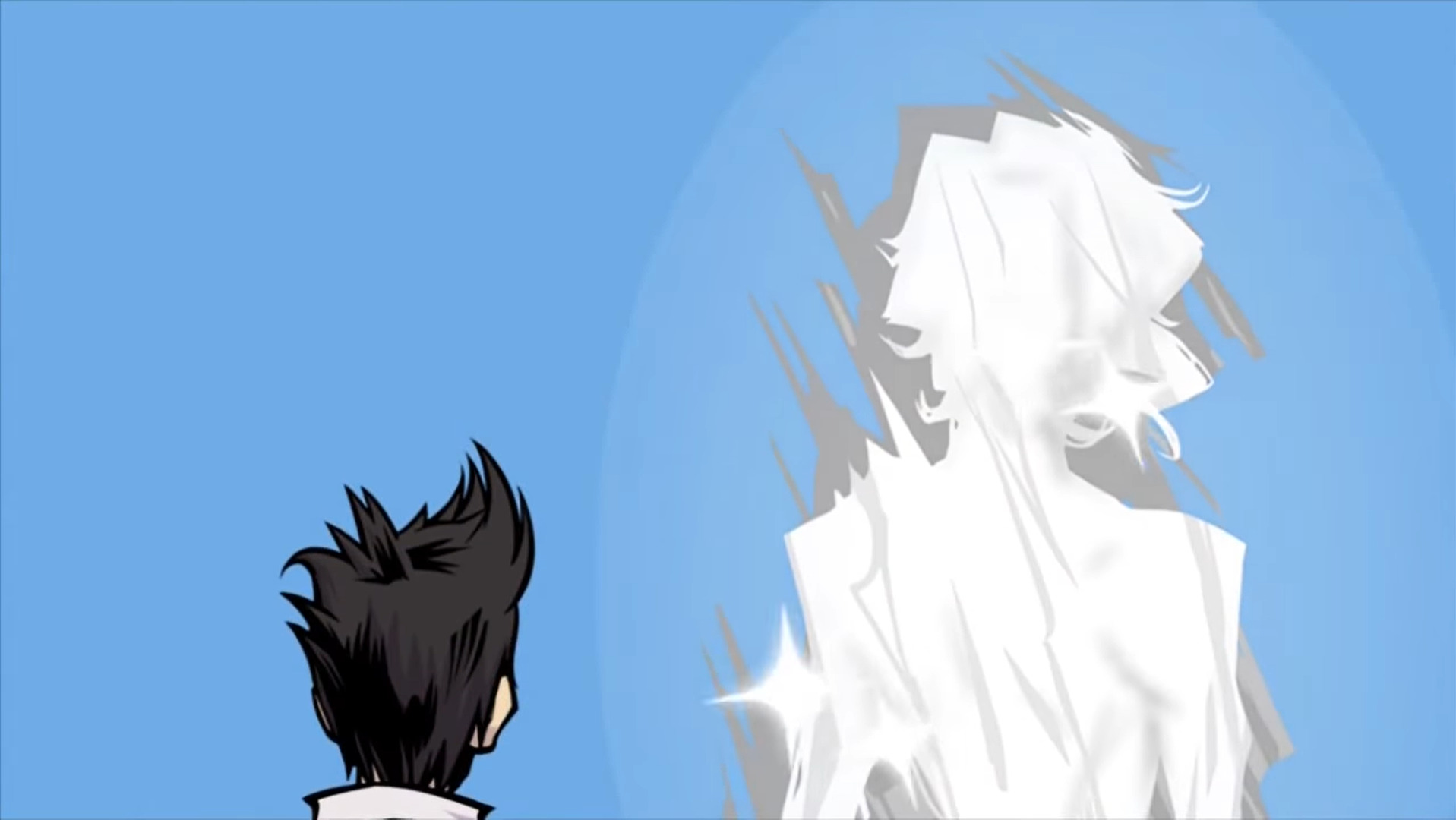 Back of the Composer and Hanekoma in The World Ends With You secret ending.